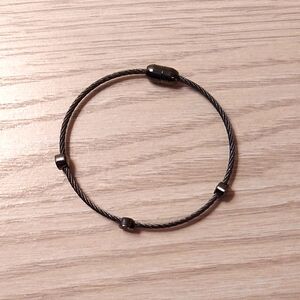 Black Cable Bracelet